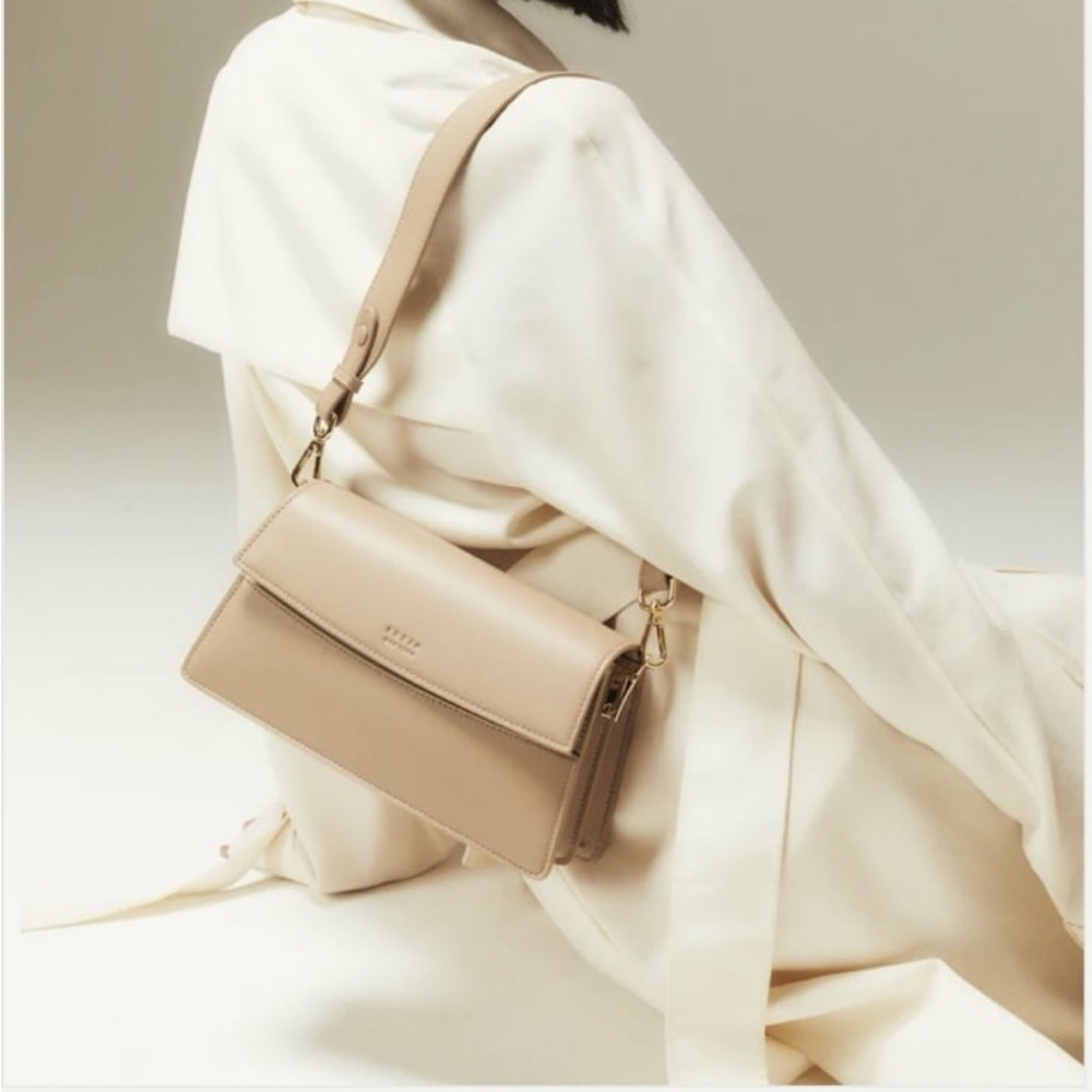 Classic Neutral Crossbody Bag in Beige